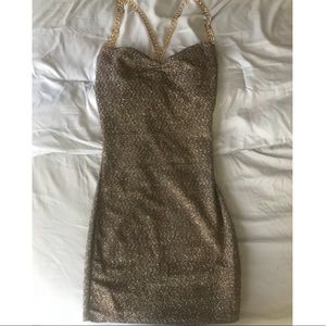 Gold dress